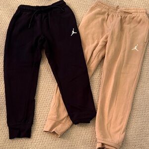 Jordan Kids Black and Tan Sweatpants